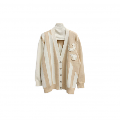 HERMES LONG-SLEEVE LONG CARDIGAN H5H2724D9A336